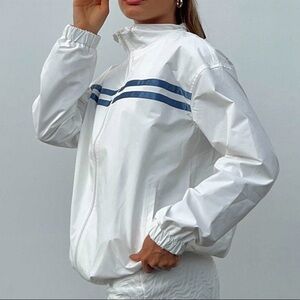 Princess Polly White Varsity Jacket